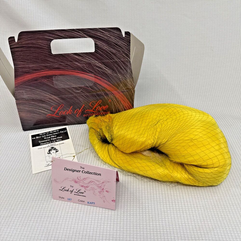 Look Of Love International Designer Synthetic Wig - # 187, Color Yellow - NOS
